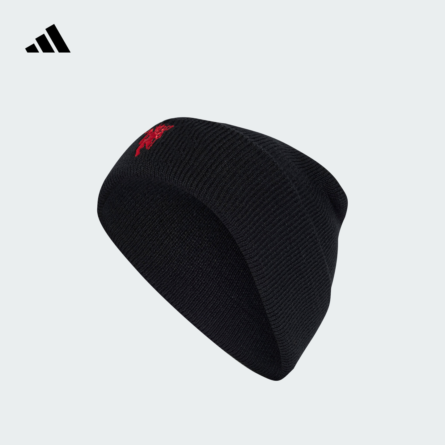 阿迪达斯男女曼联足球训练针织帽