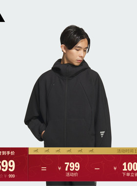 FOS系列休闲连帽机能夹克外套男装秋冬adidas阿迪达斯轻运动