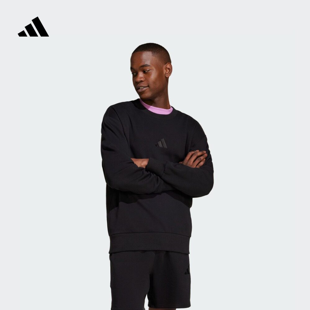 阿迪达斯轻运动男休闲圆领套头衫