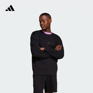 adidas阿迪达斯官方轻运动IX1261 秋季 休闲简约宽松圆领套头衫 男装