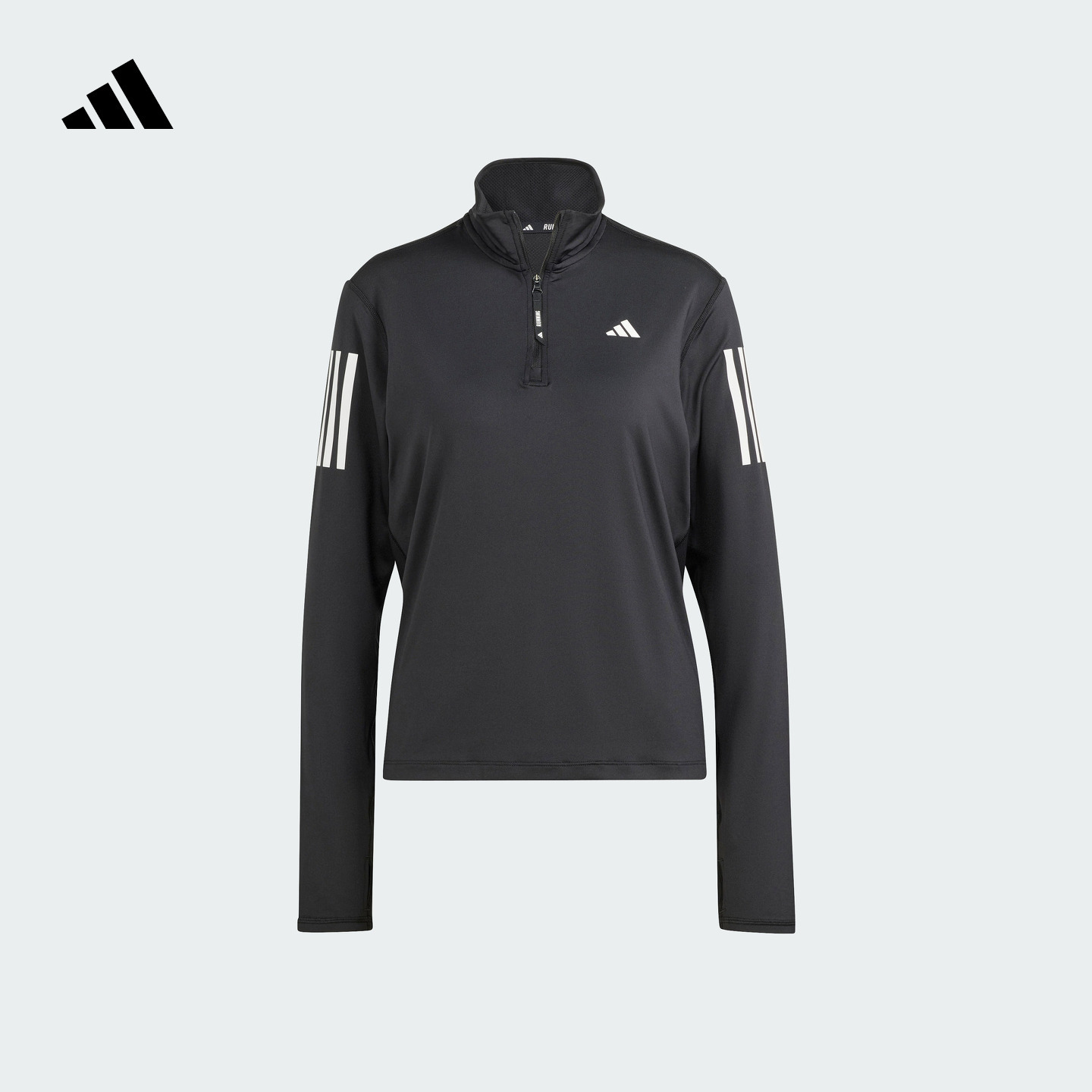速干半拉链跑步运动套头衫女装秋季adidas阿迪达斯官方IK7440