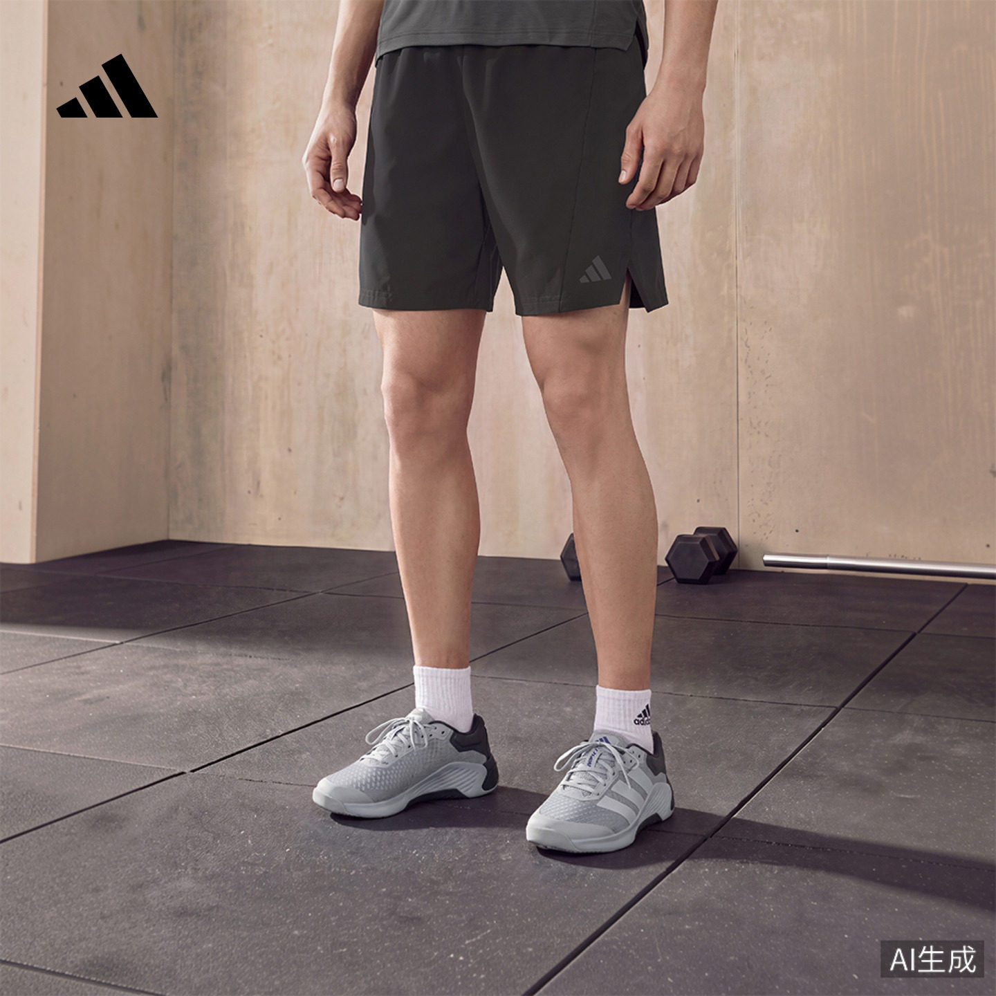 速干简约舒适梭织训练运动短裤健身服男夏季adidas阿迪达斯官方