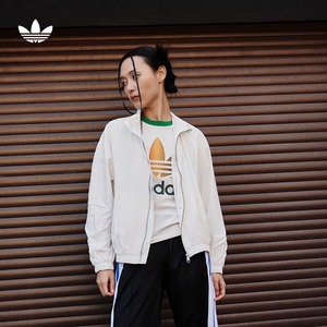 简约宽松运动夹克外套女装春季新款adidas阿迪达斯官方三叶草