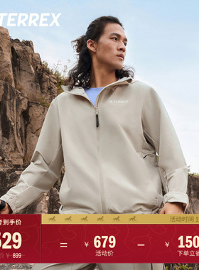 户外舒适连帽软壳衣男装秋季adidas阿迪达斯官方TERREX IL9011