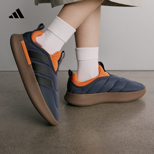 阿迪达斯男女休闲保暖棉鞋面包鞋