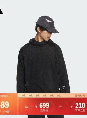 FOS系列抓绒休闲连帽套头衫男装adidas阿迪达斯官方轻运动KR0473