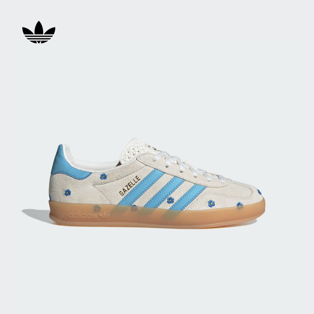 「t头鞋」gazelle indoor运动板鞋德训鞋女adidas阿迪达斯三叶草