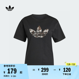 夏季 經典 純棉運動上衣圓領短袖 T恤女裝 adidas阿迪達斯三葉草 新款