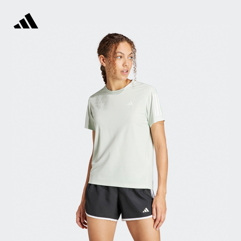 速干舒适跑步运动上衣圆领短袖T恤女装夏季adidas阿迪达斯官方