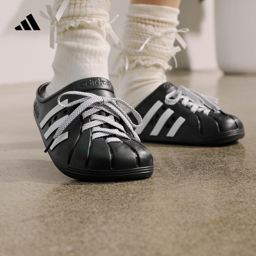 FOS系列 洞洞鞋 ADILETTE CLOG简约百搭拖鞋adidas阿迪达斯轻运动