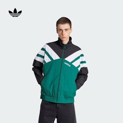 阿迪达斯三叶草男足球风外套