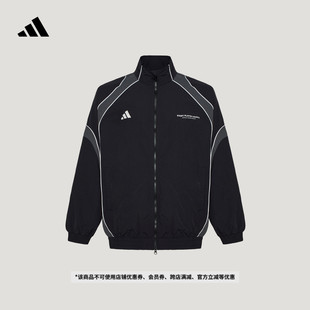 宽松舒适日常百搭休闲梭织夹克早春薄外套男adidas阿迪达斯轻运动