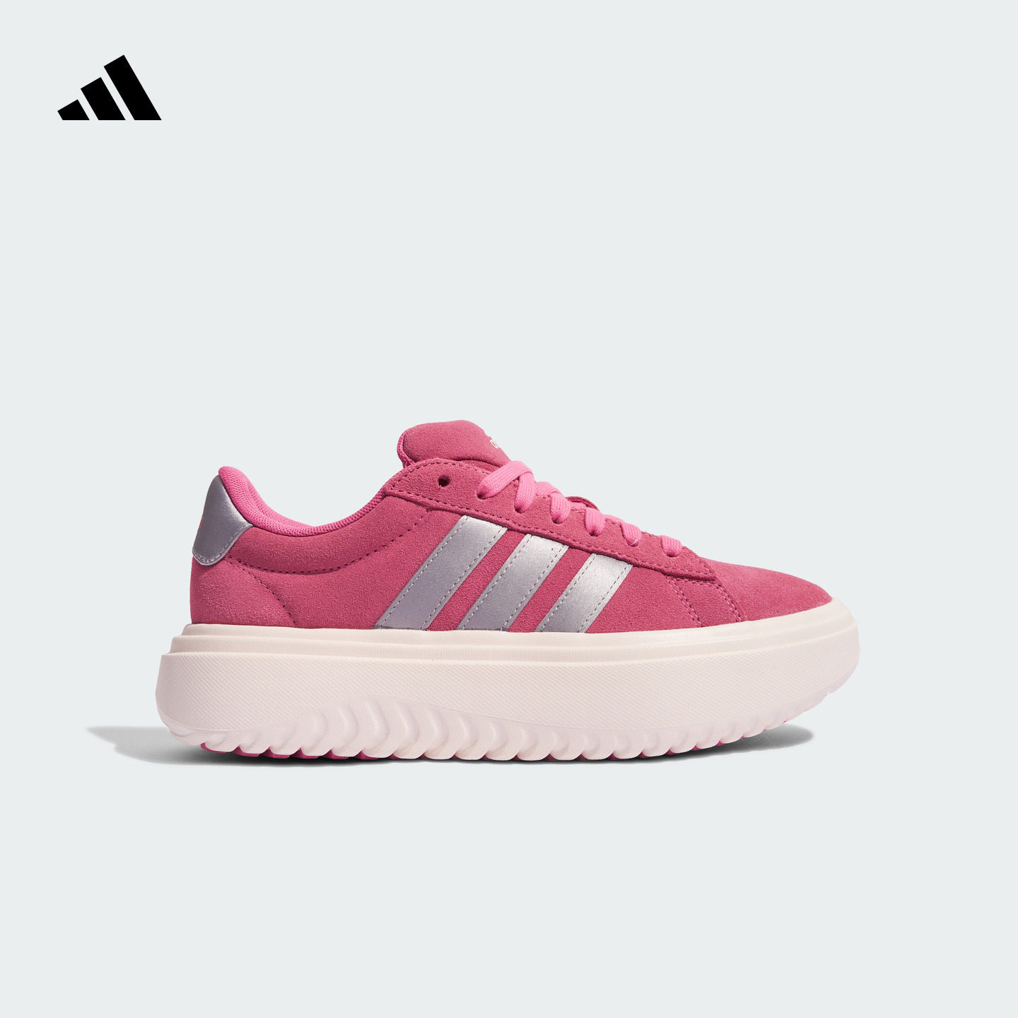 GRAND COURT PLATFORM厚底增高休闲网球板鞋女子adidas阿迪达斯,运动鞋new,板鞋,淘宝优惠券,粉丝福利购,淘宝优惠卷