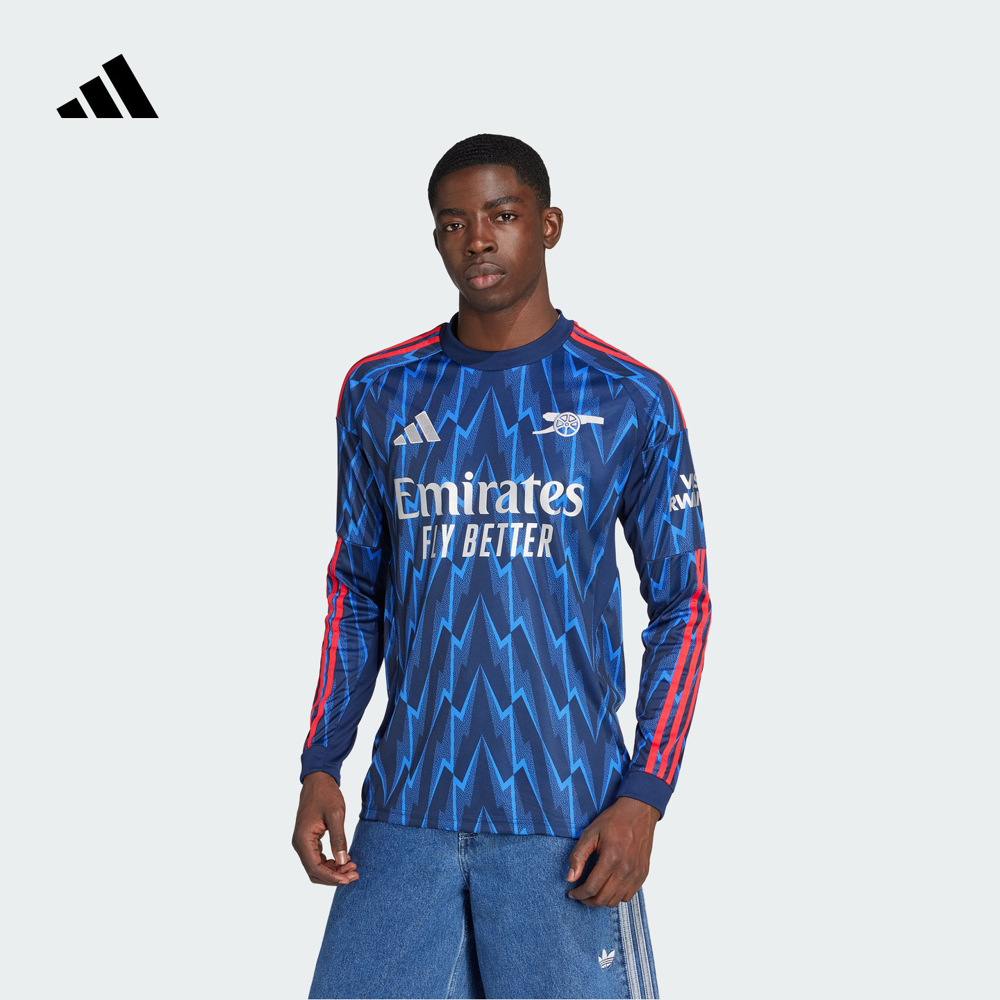 阿森纳球迷版客场足球长袖球衣