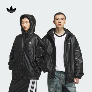 运动保暖连帽棉服男女秋冬新款 adidas阿迪达斯官方三叶草KC2653
