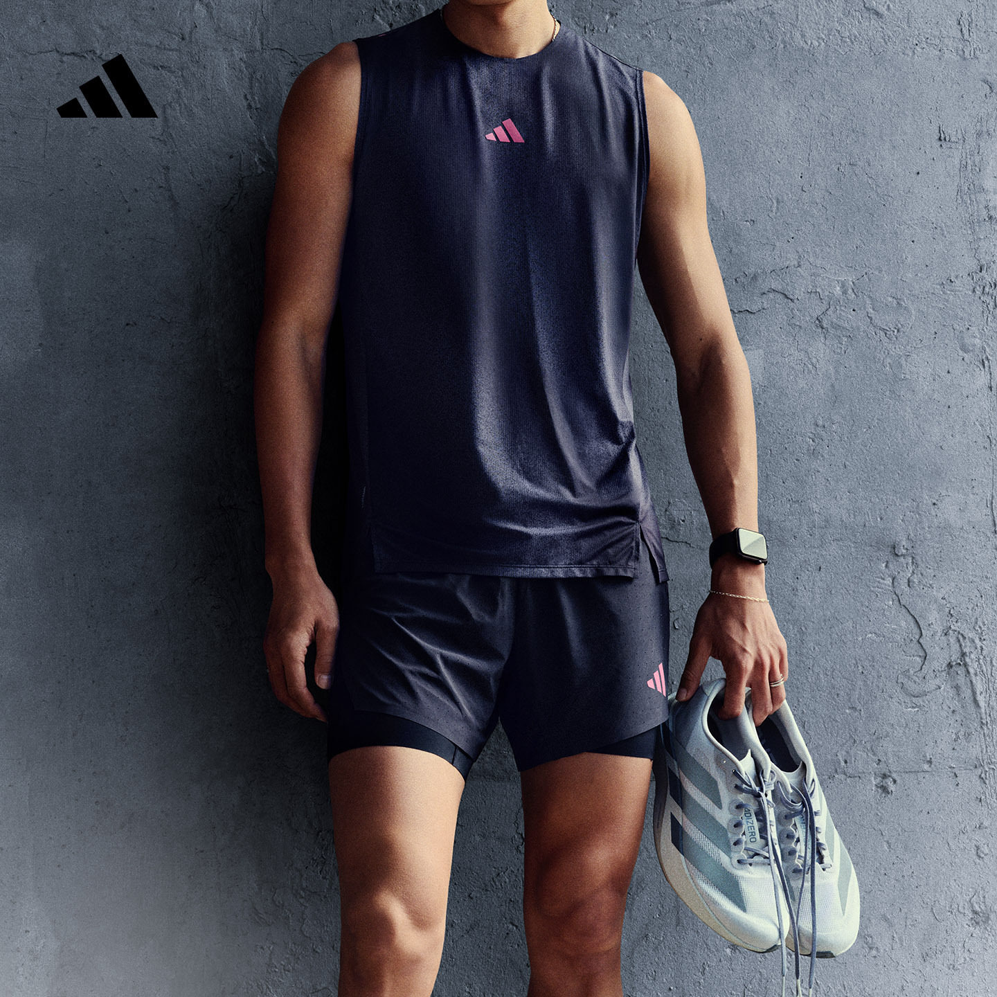 李现同款凉感舒适梭织侧开叉跑步运动短裤男装新款adidas阿迪达斯