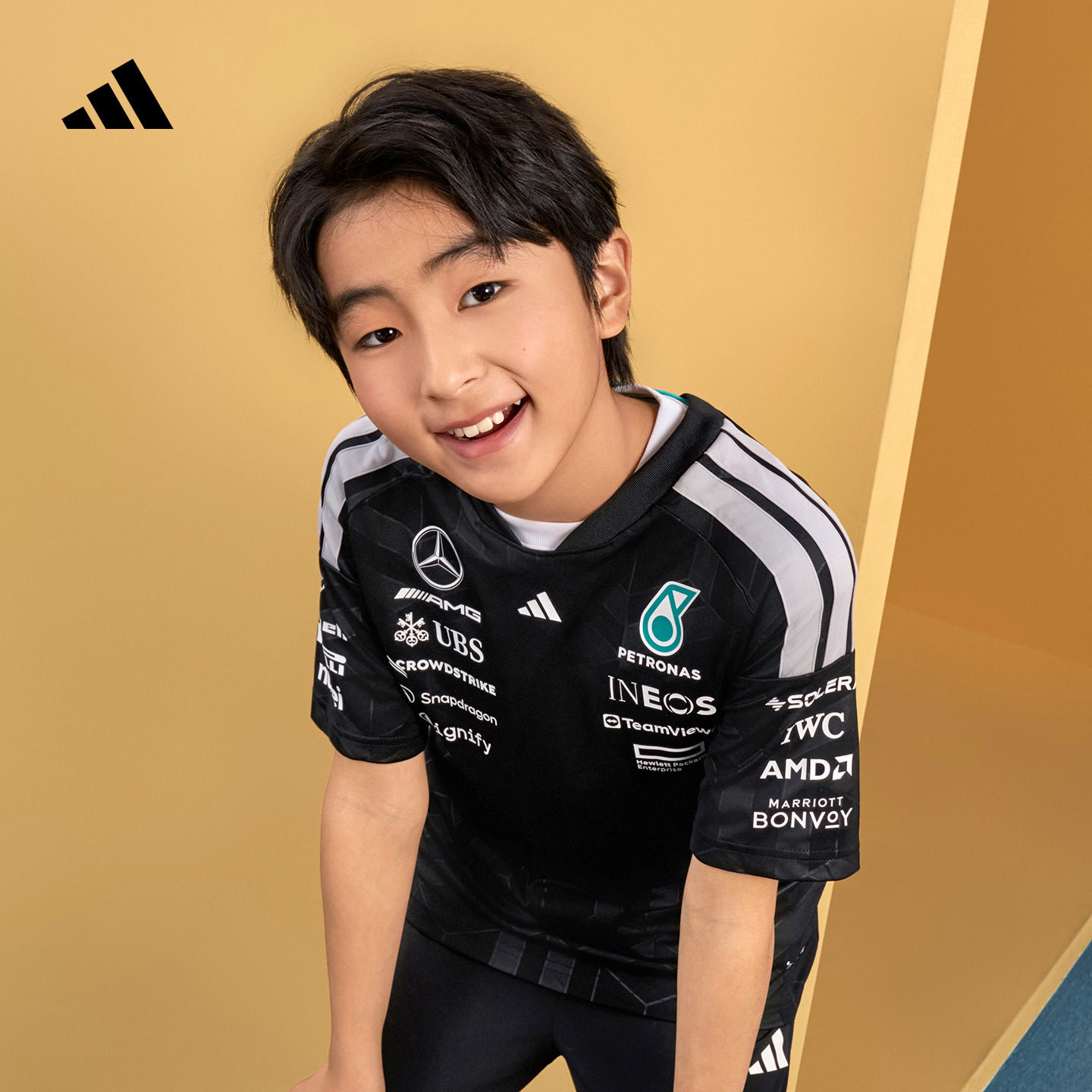 男大童梅赛德斯AMG马石油F1车队速干运动短袖T恤adidas阿迪达斯,童装/婴儿装/亲子装,T恤,淘宝优惠券,粉丝福利购,淘宝优惠卷