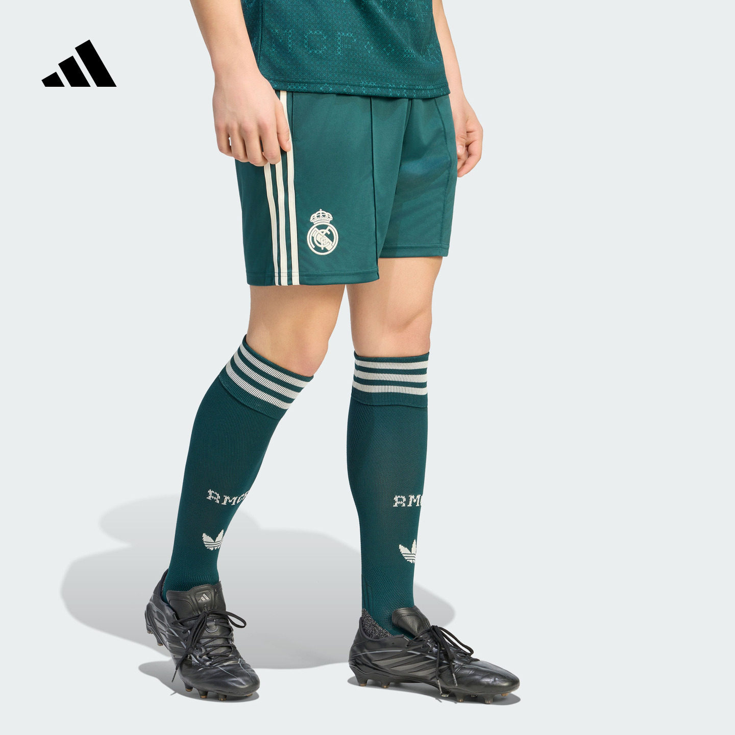 皇马客场球迷版足球速干短裤男装夏季新款adidas阿迪达斯官方