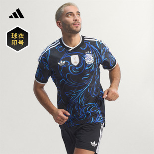 阿根廷国家队世界杯球衣印号 客场球员版梅西同款adidas阿迪达斯