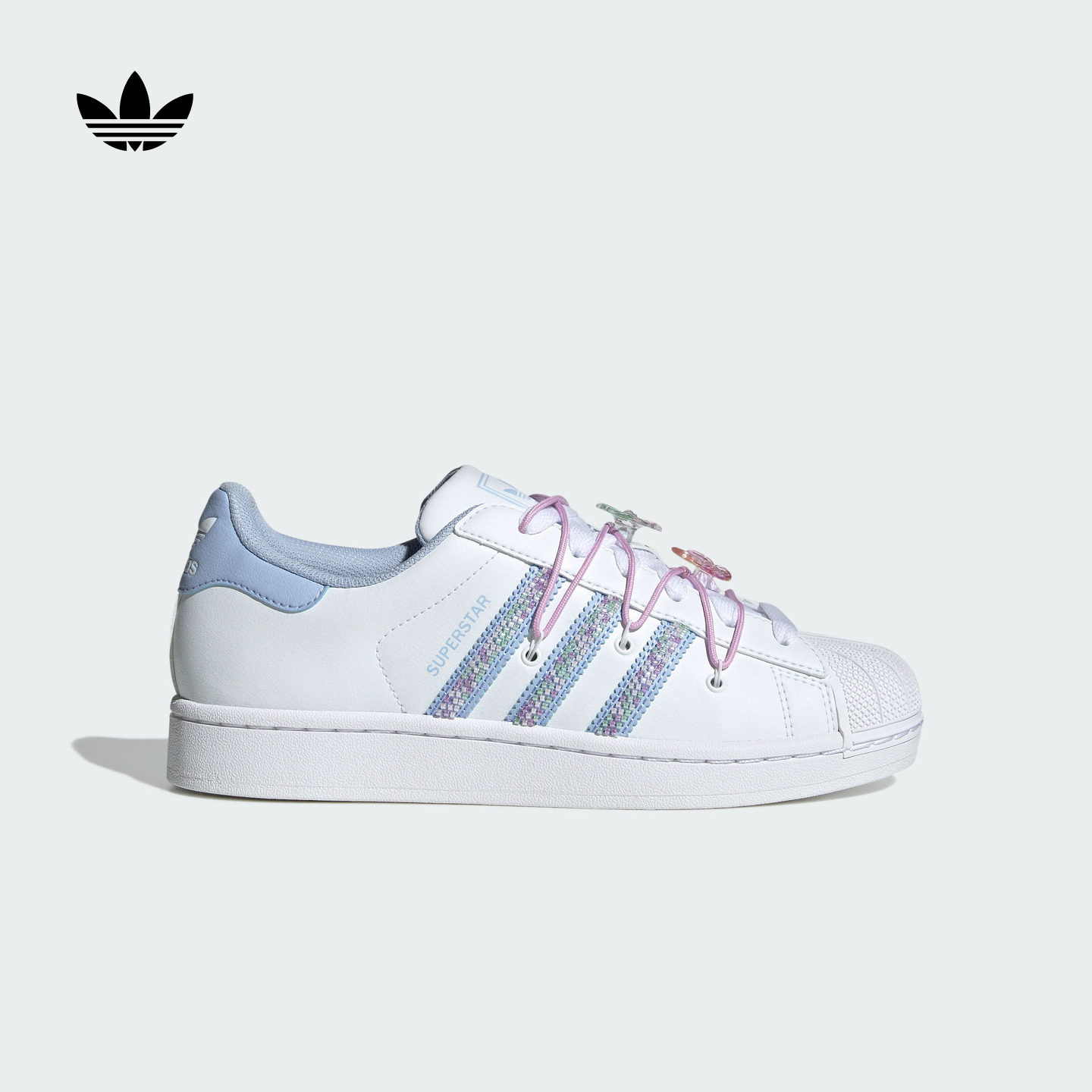 SUPERSTAR II经典复古贝壳头运动板鞋女adidas阿迪达斯三叶草