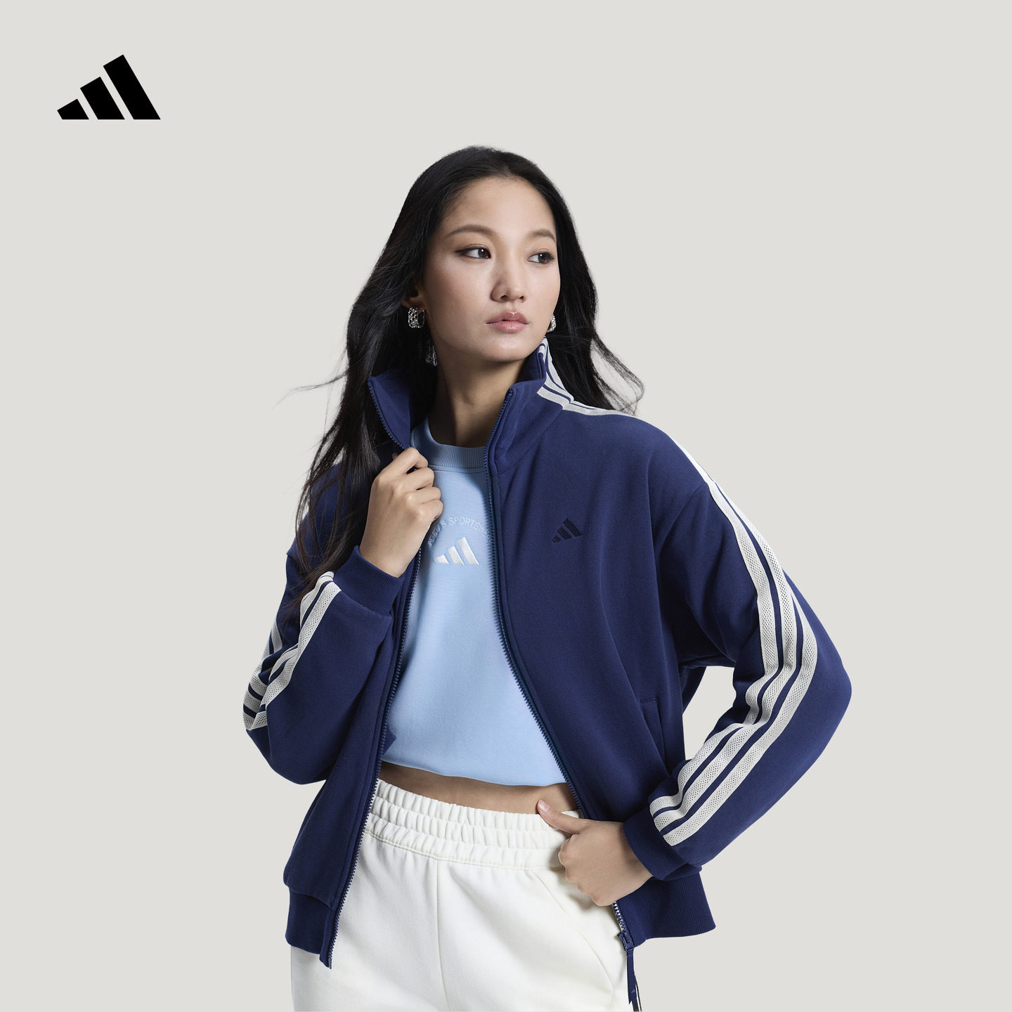 宽松舒适休闲夹克外套女装新款adidas阿迪达斯官方轻运动KS2817,运动服/休闲服装,运动茄克/外套,淘宝优惠券,粉丝福利购,淘宝优惠卷