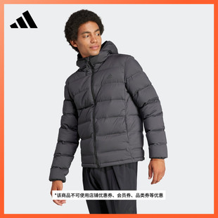 adidas阿迪达斯官方轻运动 550蓬保暖连帽鸭绒羽绒服男装