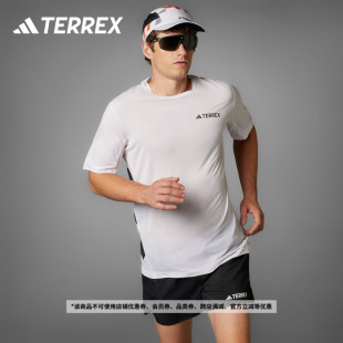 速干户外越野跑梭织圆领短袖 adidas阿迪达斯TERREX T恤男夏季