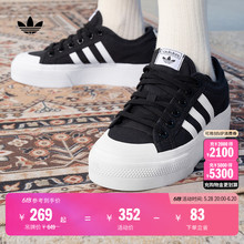NIZZA PLATFORM经典厚底增高帆布鞋男女adidas阿迪达斯官方三叶草