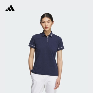 新款 高尔夫运动翻领短袖 夏季 POLO衫 adidas阿迪达斯官方JG1347 女装