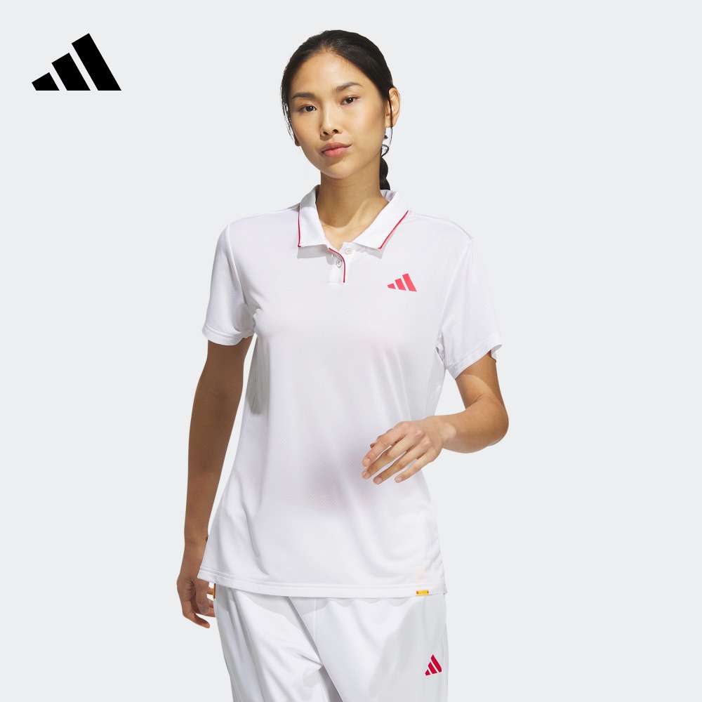 中国网球国家队同款速干运动翻领短袖POLO衫女装夏adidas阿迪达斯