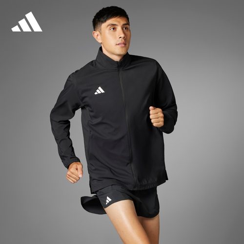 阿迪达斯男跑步运动夹克外套