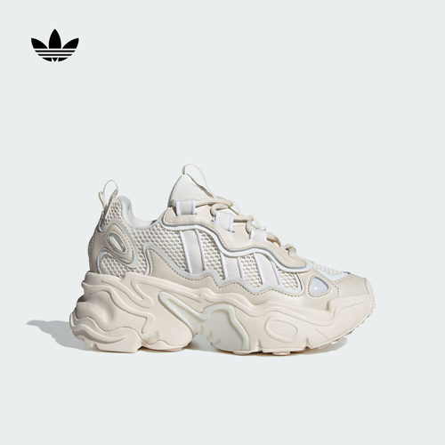 阿迪达斯三叶草女厚底增高老爹鞋