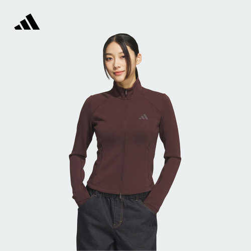 金晨同款阿迪达斯柔软修身外套