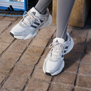 轻松鞋 MEGASTRIDE超轻缓震回弹厚底增高老爹鞋adidas阿迪达斯