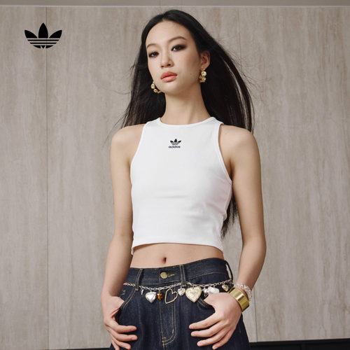 阿迪达斯三叶草女百搭修身背心