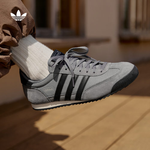 T头鞋阿迪达斯三叶草薄底运动鞋