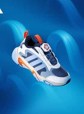 小童PLAYFLEX HABU新年款防滑耐磨旋转按钮运动鞋adidas阿迪达斯