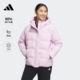 adidas阿迪达斯官方轻运动 休闲保暖600蓬连帽鸭绒羽绒服女装