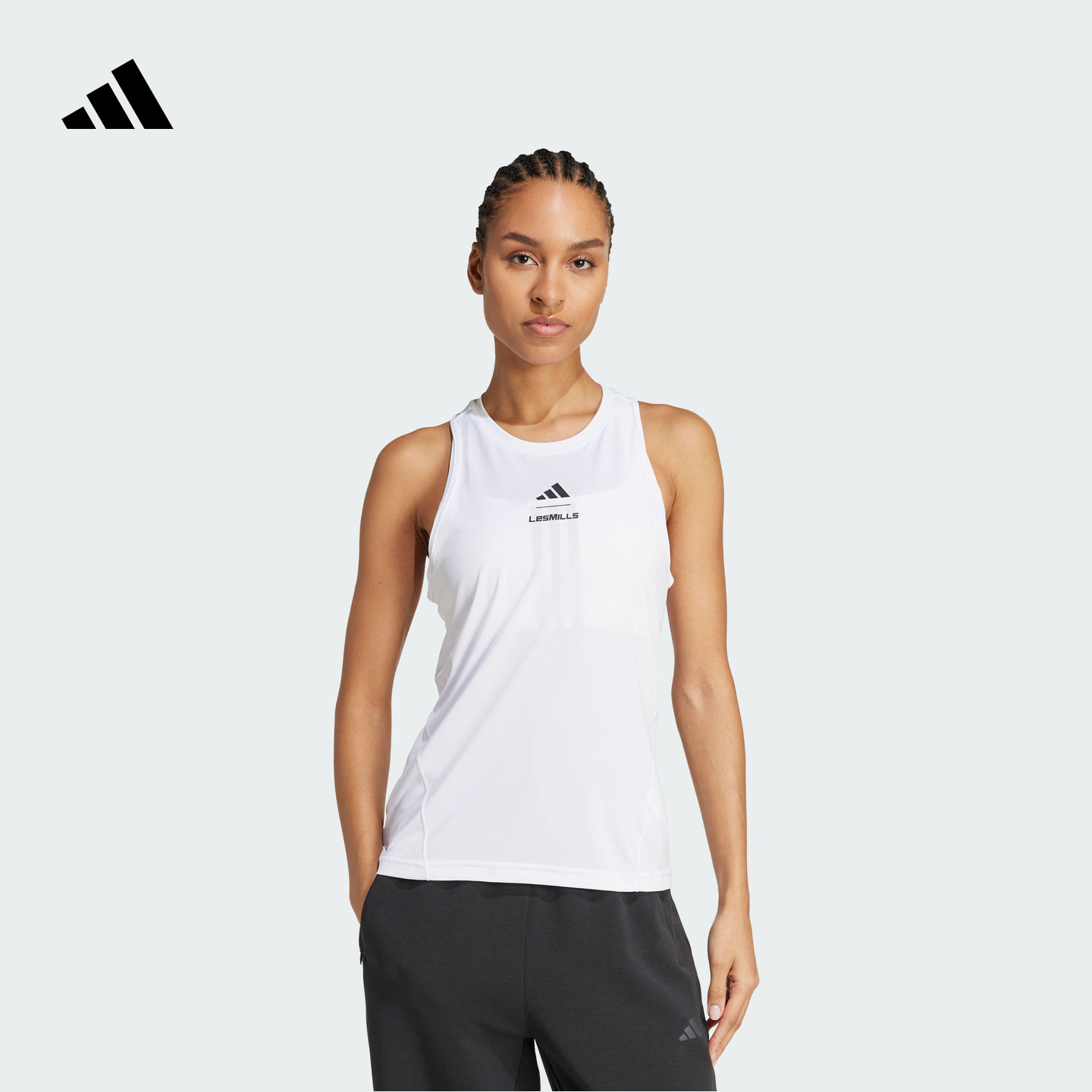 阿迪达斯联名女速干运动健身背心