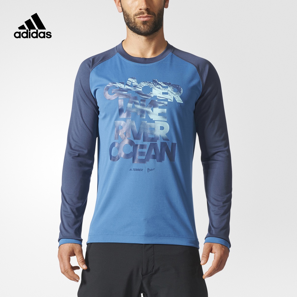 adidas °¢µÏ´ï˹ »§Íâ ÄÐ×Ó »§ÍⳤÐäTÐô »ù´¡À¶ CG2381