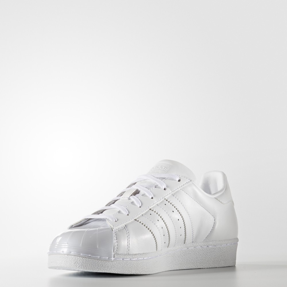 adidas 阿迪达斯 三叶草 SUPERSTAR GLOSSY TOE  女子 经典鞋