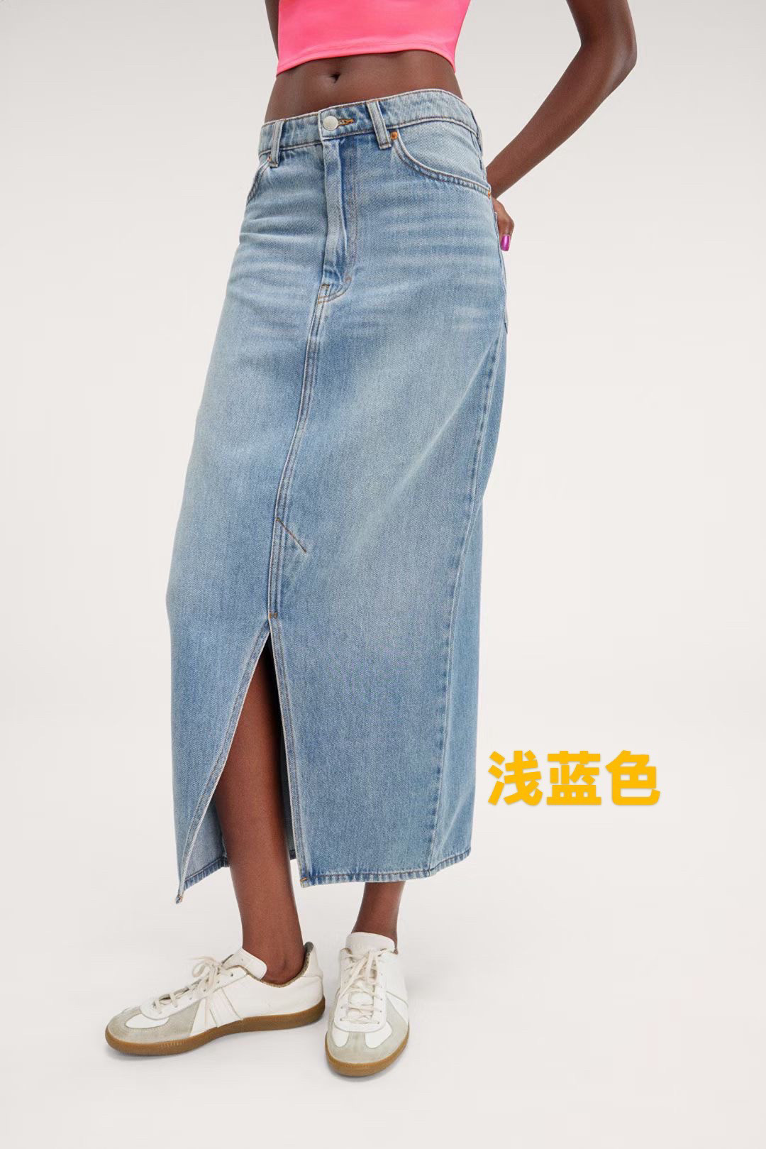 微瑕原单水洗牛仔半身裙版型超正百搭款手拍摄会有点色差实物为准