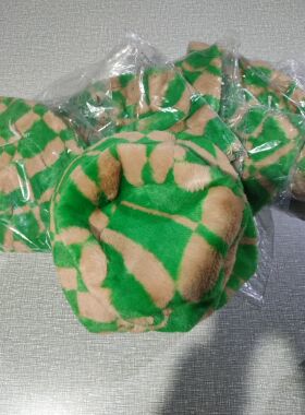 包邮原单毛绒保暖舒适几何提花渔夫帽显脸小盆帽防风保暖帽子秋冬