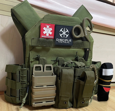 JPC战术背心 军迷野战wargame下场防弹马甲真人CS影视道具军绿色