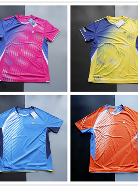 OKALIN澳加林CS1003CS1004羽毛球服速干透气圆领短袖t恤男女上衣