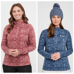 3C1 秋冬户外冲锋衣立领内搭双色 欧美女士摇粒绒抓绒衣半拉链