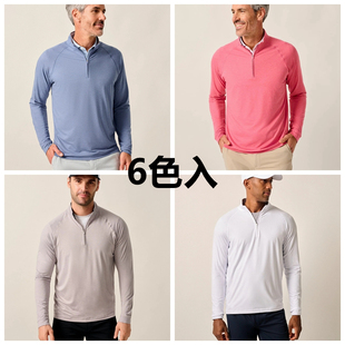 纯色半拉链立领运动衫 速干防晒服弹性春秋男士 上衣 外贸男装 3B2