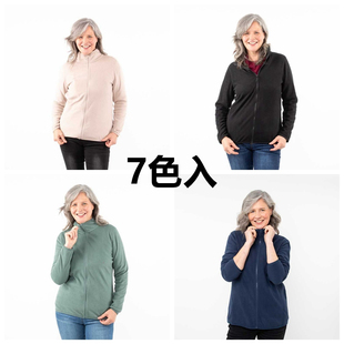 6C3 秋冬户外纯色立领抓绒衣保暖内搭 欧美女士摇粒绒拉链外套