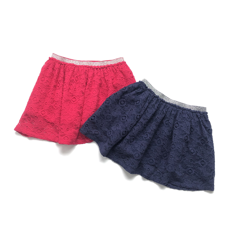 外贸女童蕾丝短裙中大童半身裙