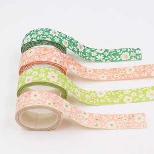 宝通diy发饰材料棉麻料文艺碎花布带diy蝴蝶结手工制造丝带织带